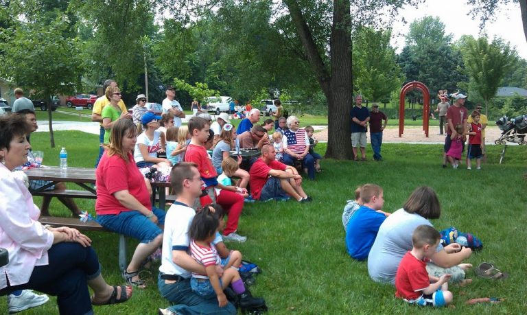 Audience for ECCO 4th of July entertainer
