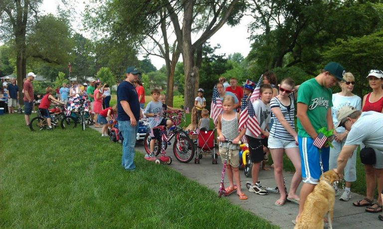 Participants wait at the start of the ECCO 4th of July Parade 2011