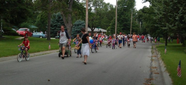 Participants in the ECCO 4th of July Parade 2011