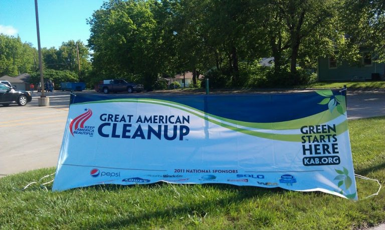 Great American Clean-Up sign