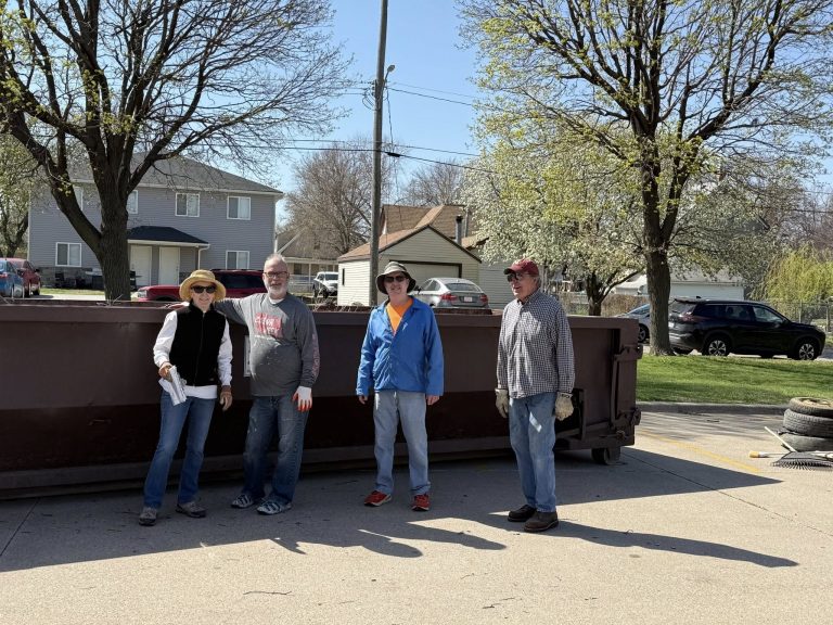 East Campus neighbors pitch in at ECCO's 2025 Spring Clean-up event (Photo courtesy of Lora Black)